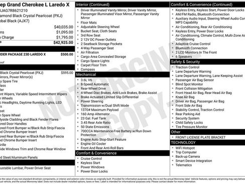 Used 2024 Jeep Grand Cherokee L Laredo RWD image 7