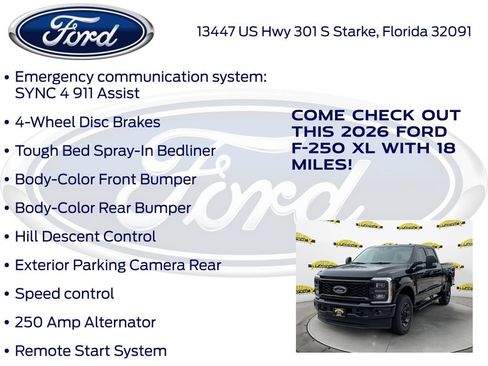 New 2026 Ford F250 XL w/ STX Appearance Package image 30