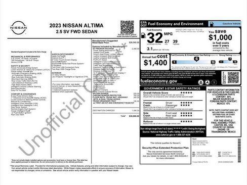 Used 2023 Nissan Altima 2.5 SV w/ SV Premium Package FWD image 39