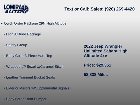 Used 2022 Jeep Wrangler Unlimited Sahara AWD/4WD image 6