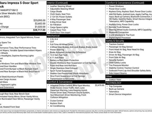 Used 2023 Subaru Impreza 2.0i Sport image 25