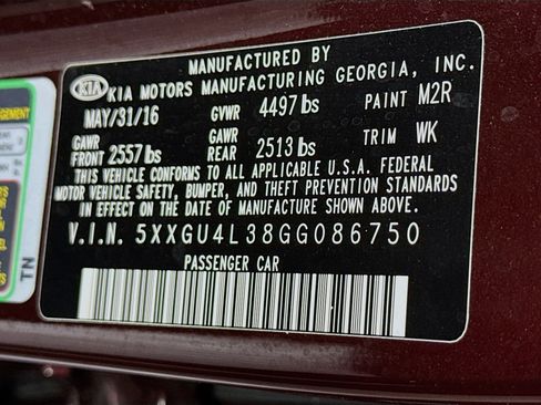 Used 2016 Kia Optima EX w/ Premium Package image 40