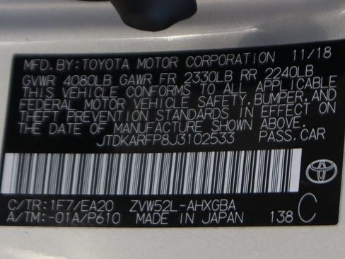 Used 2018 Toyota Prius Prime Premium w/ Carpet Mat Package FWD image 43