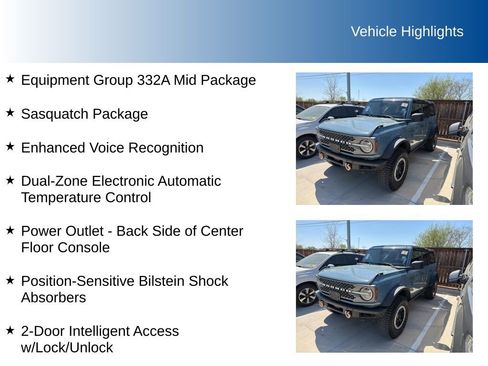 Used 2021 Ford Bronco Badlands w/ Sasquatch Package image 3