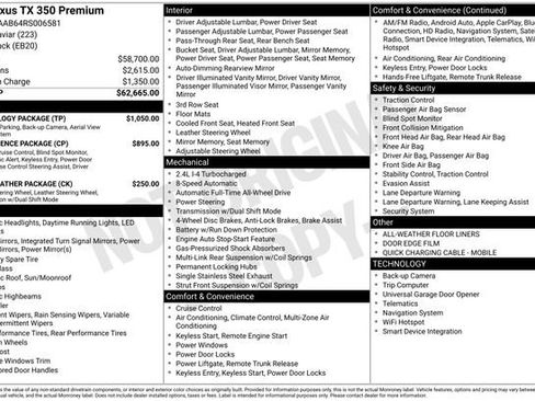 Used 2024 Lexus TX 350 AWD w/ Technology Package image 10