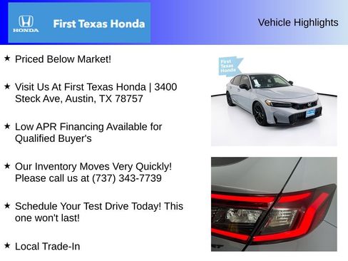 New 2026 Honda Civic Sport image 5