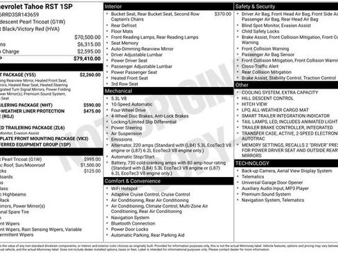 Used 2025 Chevrolet Tahoe RST w/ Comfort Package image 7