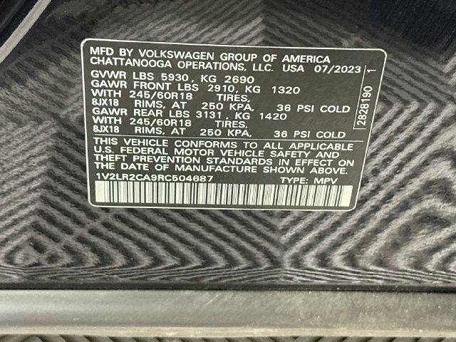 Certified 2024 Volkswagen Atlas SE AWD/4WD image 33