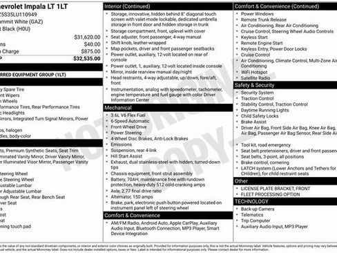 Used 2020 Chevrolet Impala LT image 1