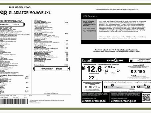 Used 2021 Jeep Gladiator Mojave w/ Dual Top Group image 21