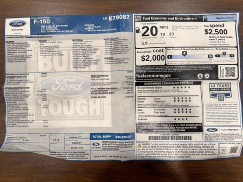 Used 2020 Ford F150 XL w/ Equipment Group 101A Mid AWD/4WD image 60