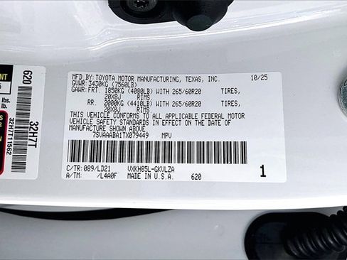 Used 2026 Toyota Sequoia Limited w/ Nightshade Package image 16