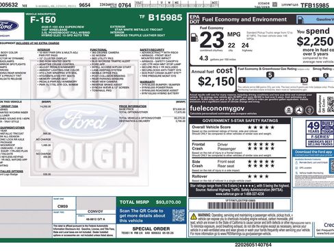 New 2026 Ford F150 Platinum w/ Equipment Group 703A Plus AWD/4WD image 5