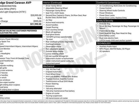 Used 2012 Dodge Grand Caravan American Value Package FWD image 3