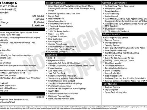 Used 2020 Kia Sportage S image 2