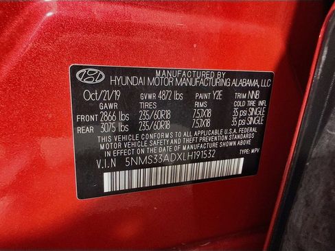 Used 2020 Hyundai Santa Fe SEL w/ Convenience Package FWD image 41