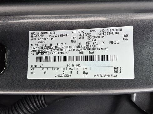 Used 2022 Ford F150 XLT w/ Equipment Group 302A High image 28