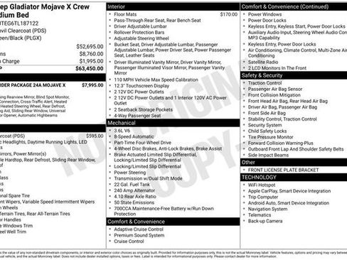 New 2026 Jeep Gladiator Mojave AWD/4WD image 9