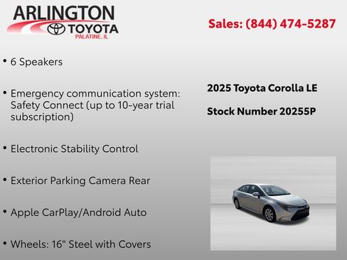 Used 2025 Toyota Corolla LE FWD image 4
