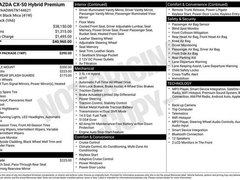 Used 2026 MAZDA CX-50 AWD 2.5 Hybrid w/ Weather Package image 4