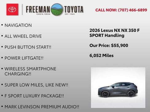 Used 2026 Lexus NX 350 F Sport AWD/4WD image 10