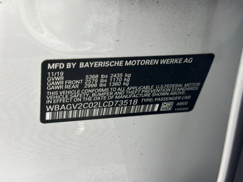 Used 2020 BMW 840i w/ Comfort Seating Package image 19