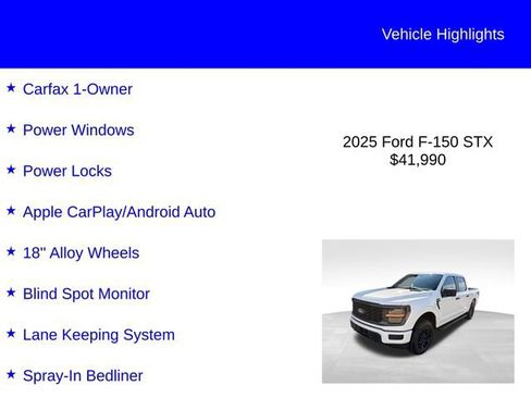 Used 2025 Ford F150 STX AWD/4WD image 2