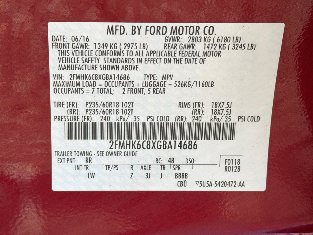 Used 2016 Ford Flex SEL w/ Equipment Group 202A AWD/4WD image 33