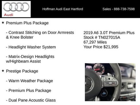 Used 2019 Audi A6 3.0T Premium Plus AWD/4WD image 18