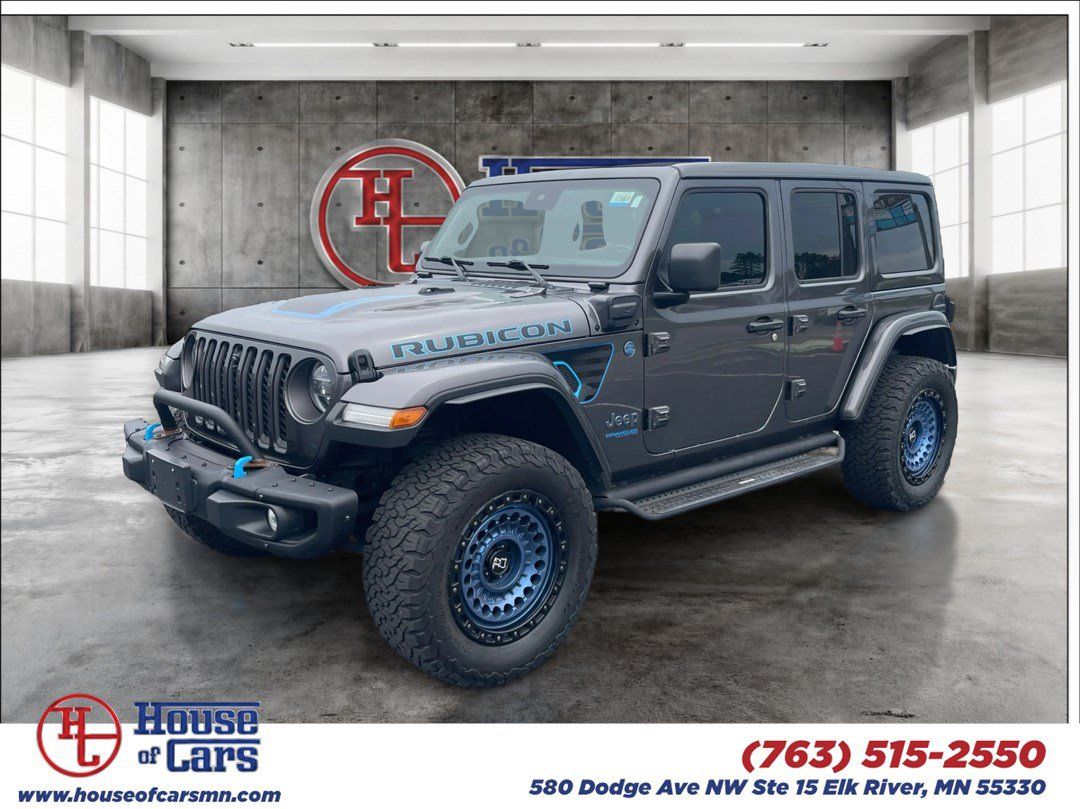 Used 2021 Jeep Wrangler Unlimited Rubicon 4xe w/ Steel Bumper Group AWD/4WD image 1
