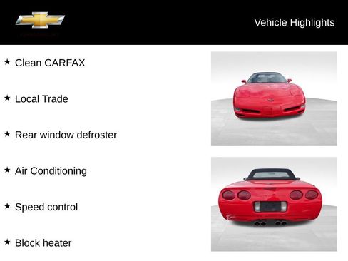 Used 1999 Chevrolet Corvette Convertible w/ Memory Pkg image 16