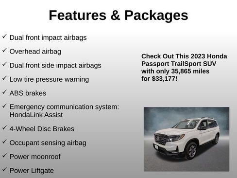 Certified 2023 Honda Passport TrailSport image 16