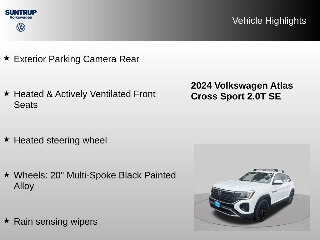 Used 2024 Volkswagen Atlas Cross Sport SE AWD/4WD image 15