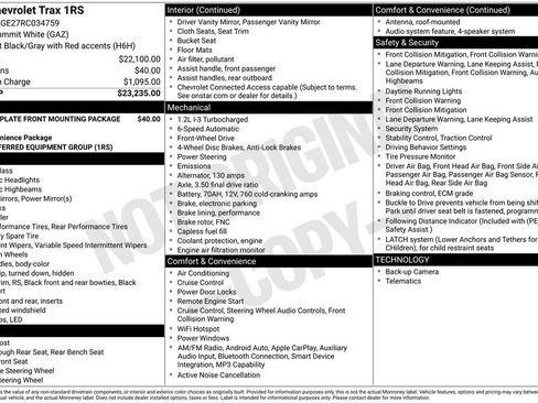 Used 2024 Chevrolet Trax RS FWD image 60