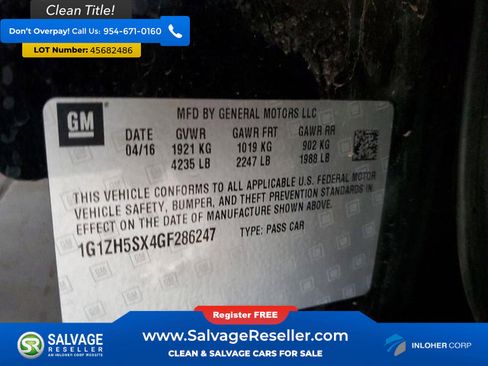 Used 2016 Chevrolet Malibu Premier w/ Driver Confidence Package image 17