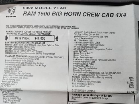 Used 2022 RAM 1500 Big Horn image 44