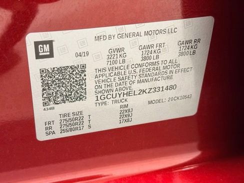 Certified 2019 Chevrolet Silverado 1500 High Country w/ Technology Package image 25