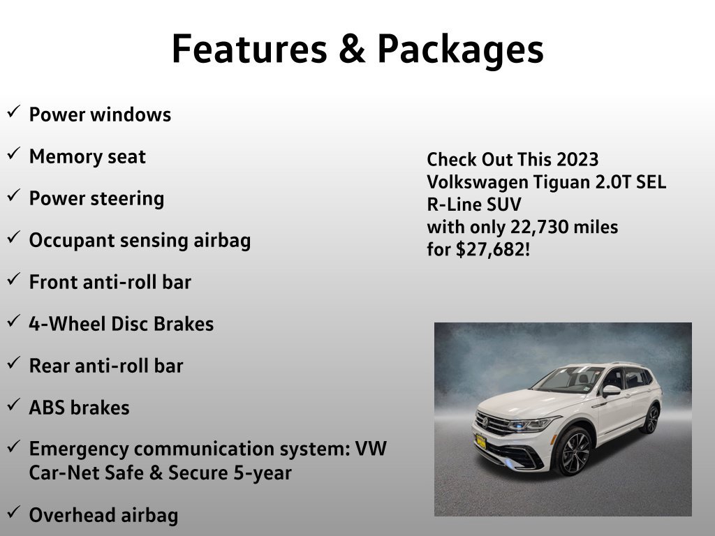 Used 2023 Volkswagen Tiguan SEL R-Line AWD/4WD image 8