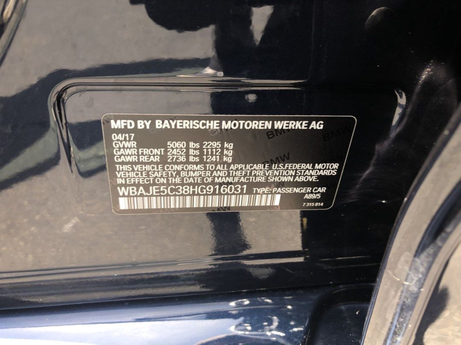 Used 2017 BMW 540i RWD image 46