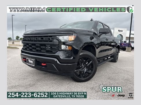 Used 2024 Chevrolet Silverado 1500 Custom w/ LPO, Dark Essentials Package AWD/4WD image 1