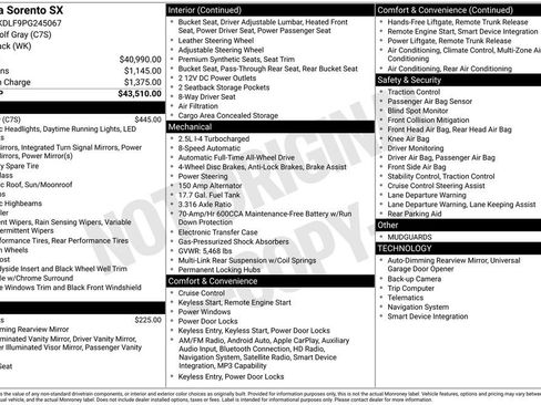 Used 2023 Kia Sorento SX image 2