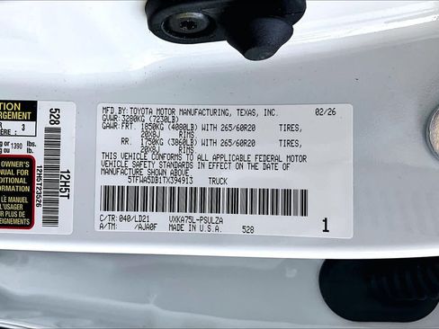 Used 2026 Toyota Tundra Limited AWD/4WD image 35