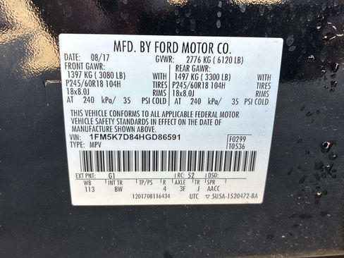 Used 2017 Ford Explorer XLT w/ Equipment Group 202A FWD image 12