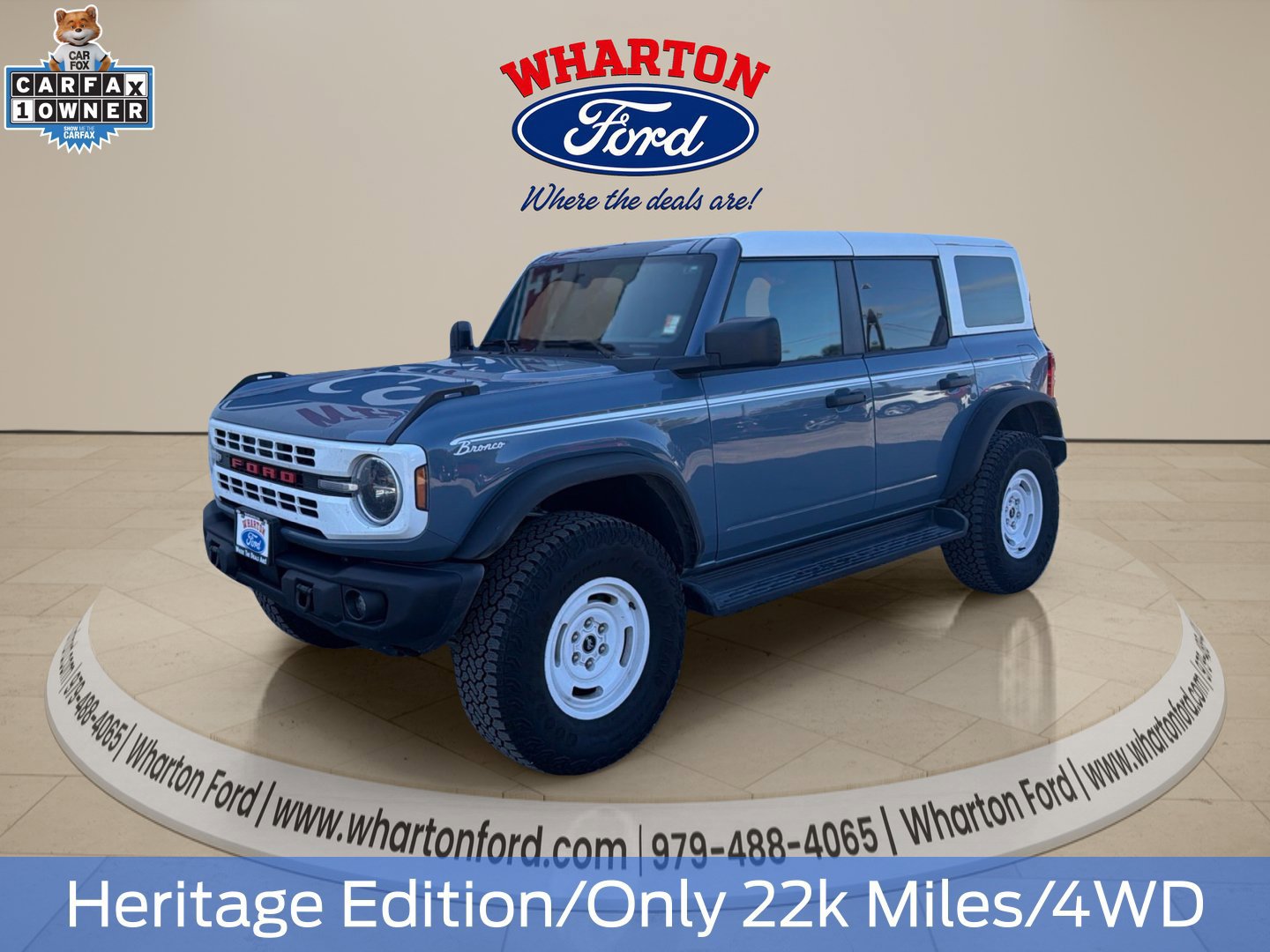 Certified 2025 Ford Bronco Heritage Edition AWD/4WD image 1