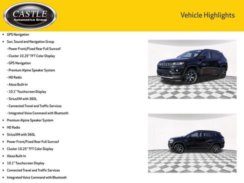 New 2026 Jeep Compass Limited w/ Sun, Sound & Navigation Group image 3