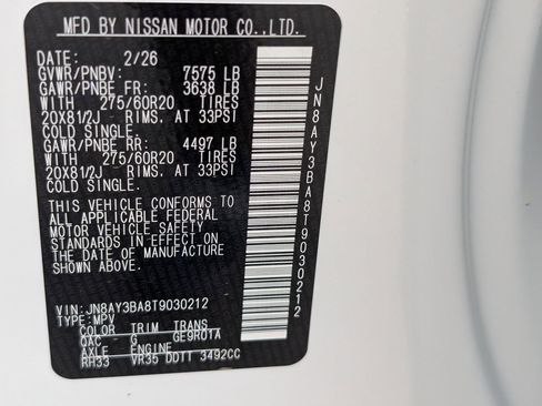 New 2026 Nissan Armada SL RWD image 20