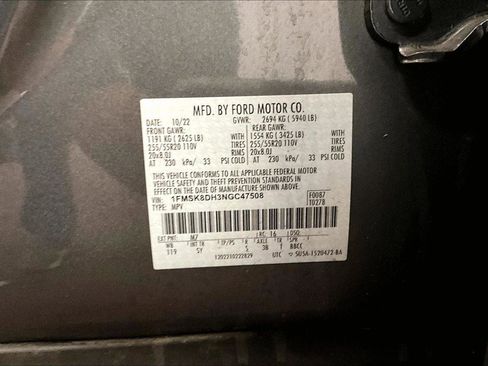 Certified 2022 Ford Explorer XLT w/ Equipment Group 202A image 34