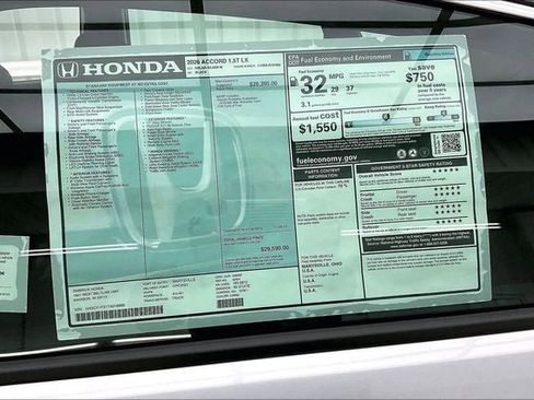 New 2026 Honda Accord LX image 19