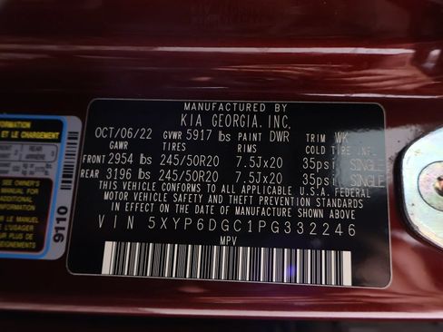 Certified 2023 Kia Telluride S w/ S Sunroof Package AWD/4WD image 58