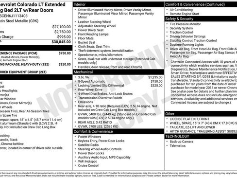 Used 2018 Chevrolet Colorado LT w/ LT Convenience Package RWD image 36